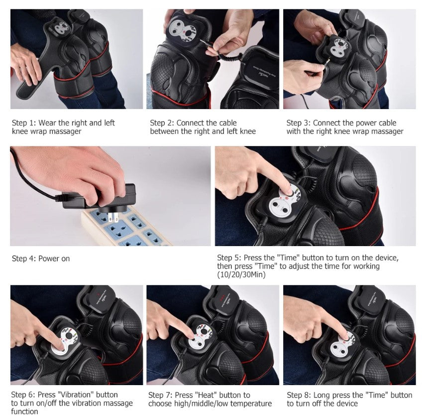 Knee Magnetic Vibration Heating Massage_2